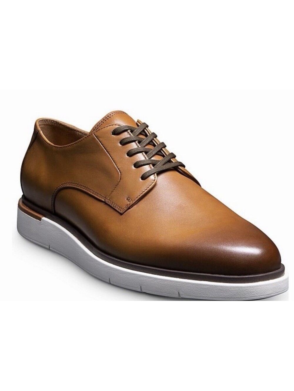 NIB Allen Edmonds Mens Size 10D Carson Walnut Derby Free Shipping MSRP$395